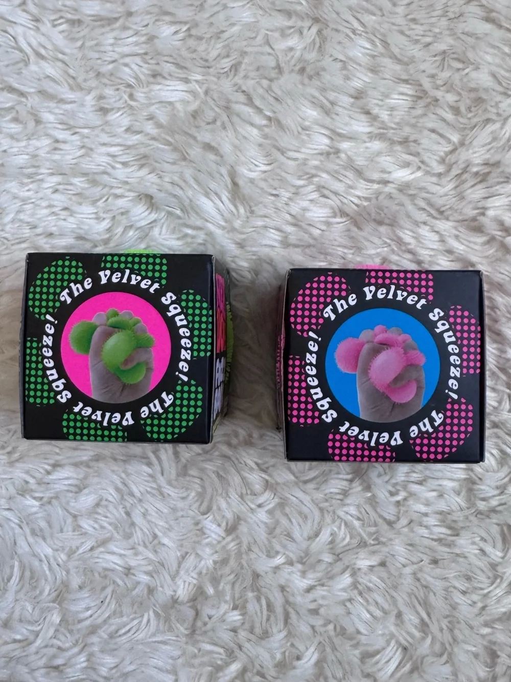 BNIB Schylling NeeDoh Fuzz Ball Wonder Waves & Flower Power Bundle - Authentic